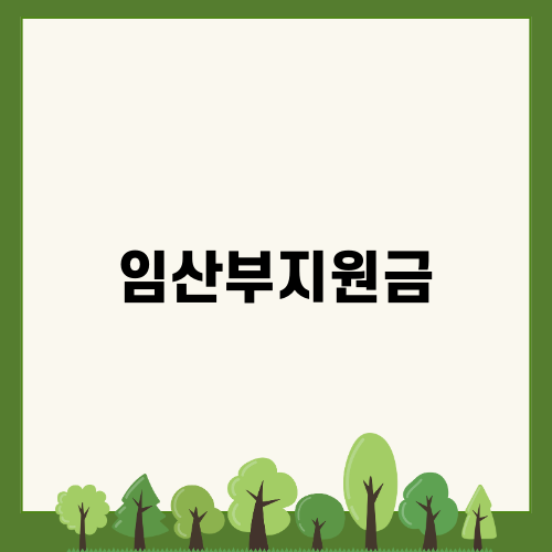 임산부지원금으로 더 행복한 임신 생활
