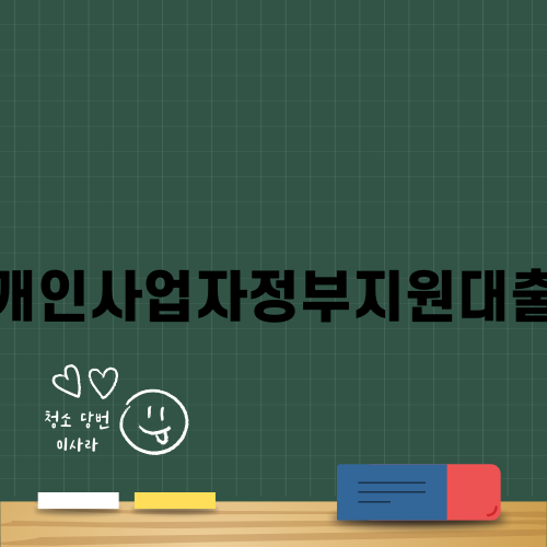 개인사업자정부지원대출 완벽 가이드